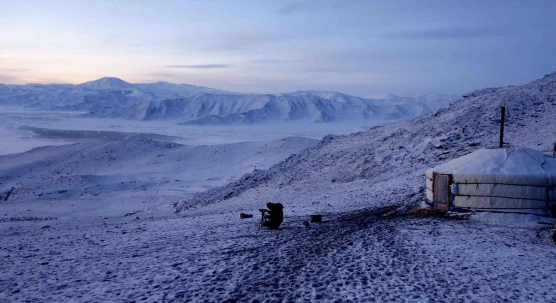 Die Jurte im Altai-Gebirge